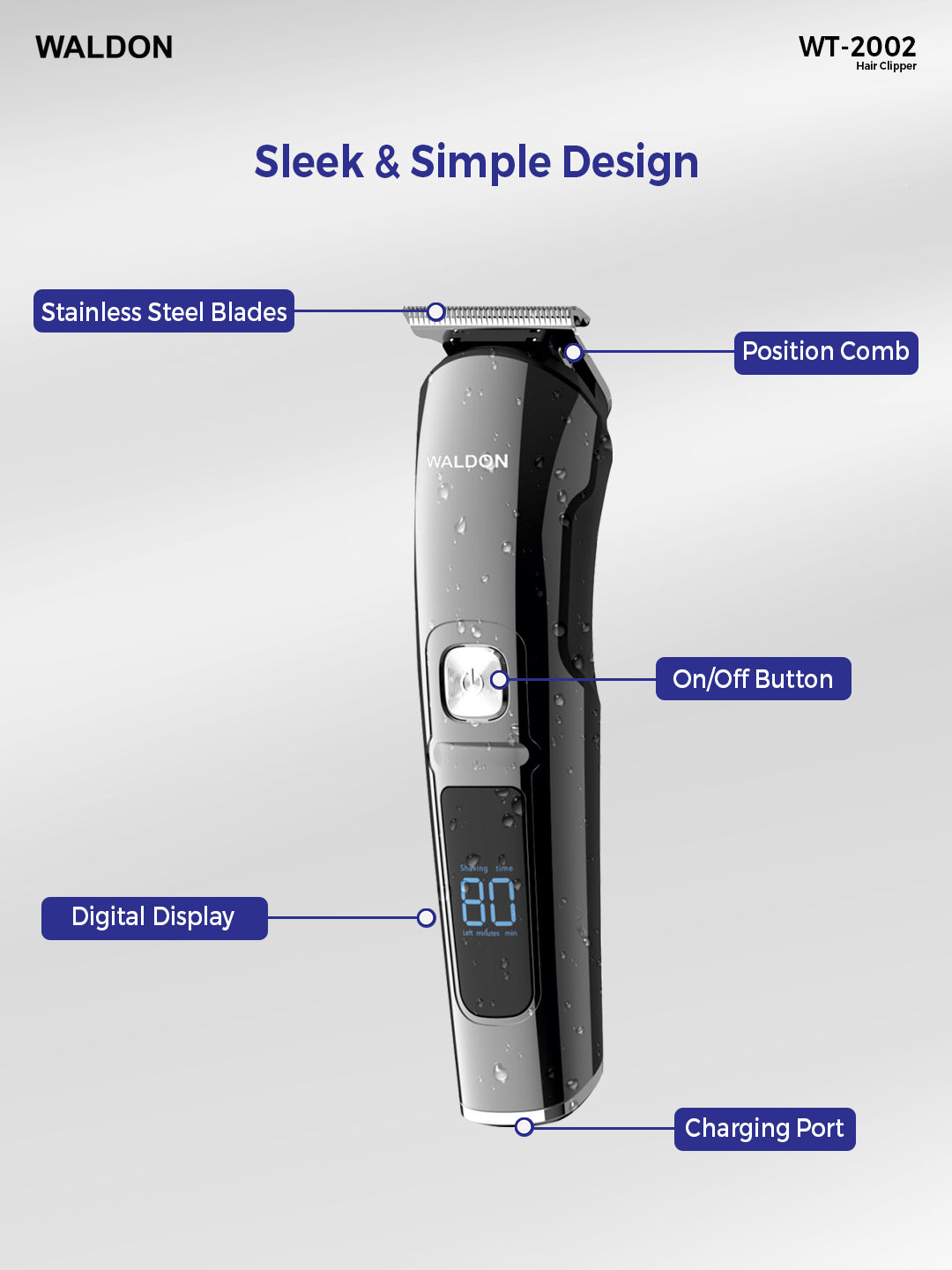 Professional Hair Clipper WT - 2002